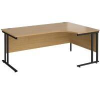 Dams International Right Hand Ergonomic Desk MC18ERKO 1,800 x 1,200 x 725 x 800 - 990 mm