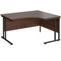 Dams International Right Hand Ergonomic Desk MC14ERKW 1,400 x 1,200 x 725 x 800 - 990 mm