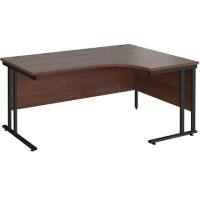 Dams International Right Hand Ergonomic Desk MC16ERKW 1,600 x 1,200 x 725 x 800 - 990 mm