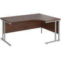 Dams International Right Hand Ergonomic Desk MC16ERSW 1,600 x 1,200 x 725 x 800 - 990 mm