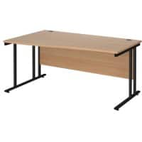 Dams International Wave Desk MC16WLKB 1,600 x 725 x 800 - 990 mm