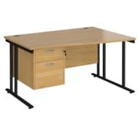 Dams International Wave Desk MC14WRP2KO 1,400 x 725 x 800 - 990 mm