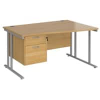 Dams International Wave Desk MC14WRP2SO 1,400 x 725 x 800 - 990 mm