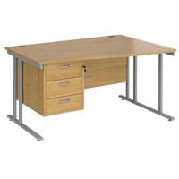 Dams International Wave Desk MC14WRP3SO 1,400 x 725 x 800 - 990 mm