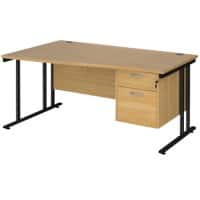 Dams International Wave Desk MC16WLP2KO 1,600 x 725 x 800 - 990 mm