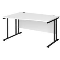 Dams International Wave Desk MC14WLKWH 1,400 x 725 x 800 - 990 mm