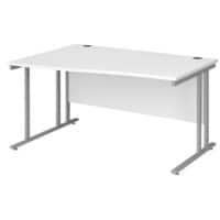 Dams International Wave Desk MC14WLSWH 1,400 x 725 x 800 - 990 mm