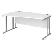 Dams International Wave Desk MC16WLSWH 1,600 x 725 x 800 - 990 mm