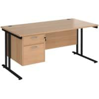 Dams International Desk MC16P2KB 1,600 x 800 x 725 x 800 - 990 mm