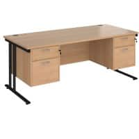 Dams International Desk MC18P22KB 1,800 x 800 x 725 x 800 - 990 mm