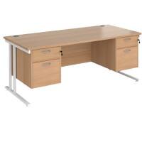 Dams International Desk MC18P22WHB 1,800 x 800 x 725 mm