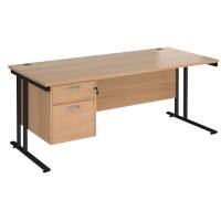 Dams International Desk MC18P2KB 1,800 x 800 x 725 x 800 - 990 mm