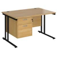 Dams International Desk MC12P2KO 1,200 x 800 x 725 x 800 - 990 mm