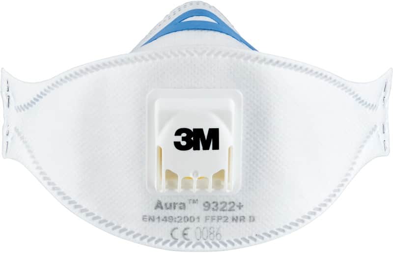 3M Respirator White Pack of 2