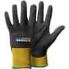TEGERA Infinity Non-Disposable Handling Gloves Nitrile Foam Size 8 Black, Yellow 6 Pairs
