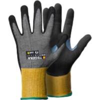 TEGERA Infinity Non Disposable Handling Gloves Nitrile Foam Size 7 Grey, Yellow 6 Pairs