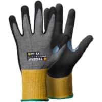 TEGERA Infinity Non-Disposable Handling Gloves Nitrile Foam Size 7 Grey, Yellow 6 Pairs