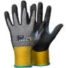 TEGERA Infinity Non Disposable Handling Gloves Nitrile Foam Size 8 Grey, Yellow 6 Pairs