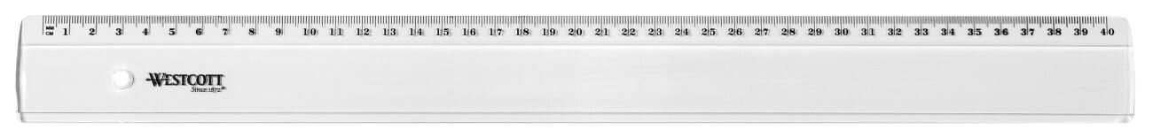 Westcott Ruler E-10153 BP Transparent 40 cm | Viking Direct UK