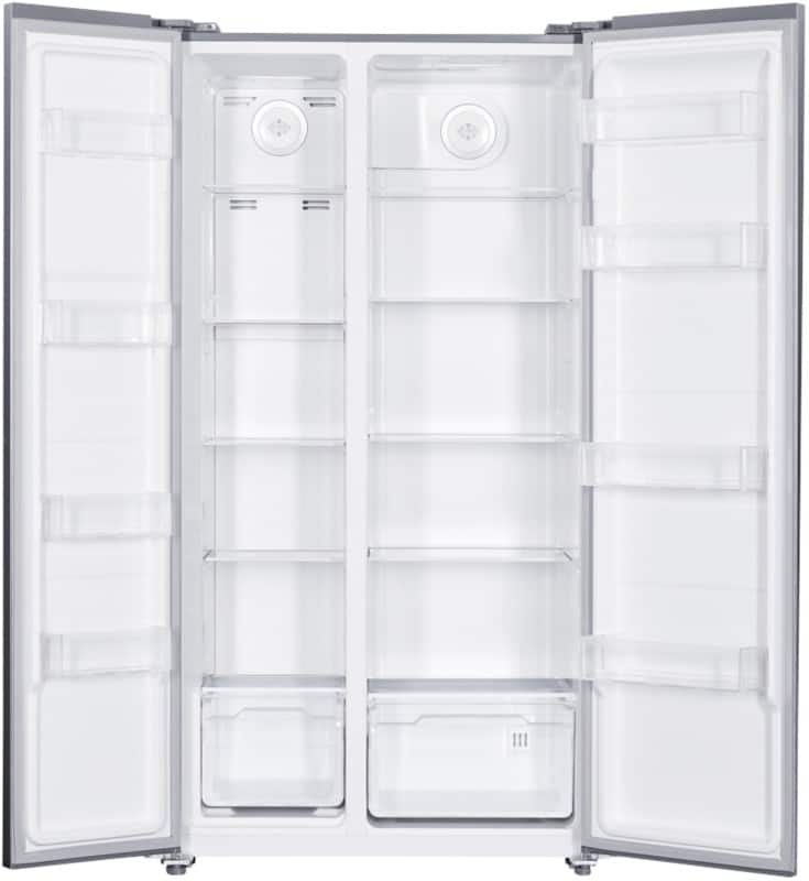 Statesman American Side-By-Side Fridge - Freezer Energy Rating E Silver