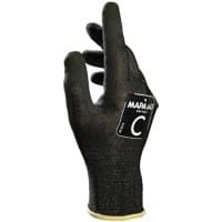 Mapa Professional Krytech 643 Non-Disposable Handling Gloves Nitrile Size 8 Black