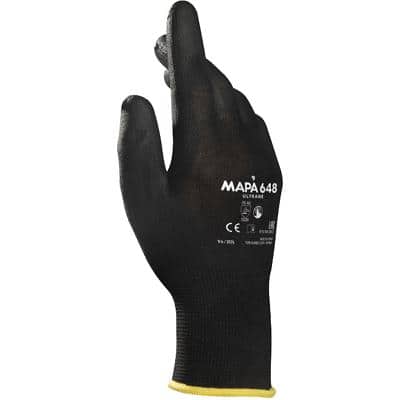 Mapa Professional Ultrane 648 Non-Disposable Handling Gloves PP (Polypropylene) Size 11 Black