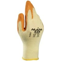 Mapa Professional Titan 328 Handling Gloves Latex Non-Powdered Extra Extra Large (XXL) Yellow 2 Gloves 