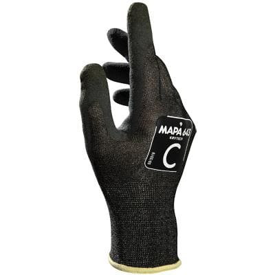 Mapa Professional Krytech 643 Non-Disposable Handling Gloves Nitrile Size 10 Black