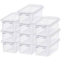 SmartStore Storage Boxes 32 L Plastic Transparent 9 (W) x 15 (D) x 11 (H) cm Pack of 10