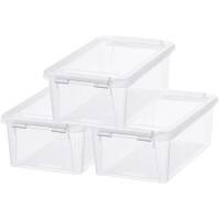SmartStore Storage Boxes Plastic Transparent 19 (W) x 30 (D) x 15 (H) cm Pack of 3