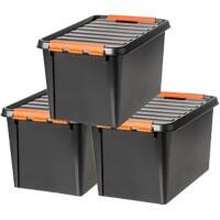 SmartStore Storage Box 32 L Brown 40 x 60 x 44 cm Pack of 3