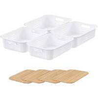 SmartStore Storage Basket Plastic White 28 (W) x 37 (D) x 19 (H) cm