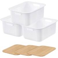 SmartStore Storage Basket Plastic White 28 (W) x 37 (D) x 21 (H) cm