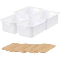 SmartStore Storage Basket Plastic White 28 (W) x 37 (D) x 24 (H) cm