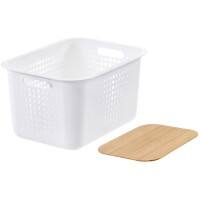 SmartStore Storage Basket Plastic White 28 (W) x 37 (D) x 23 (H) cm