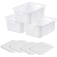 SmartStore Storage Basket 32 L Plastic White 28 (W) x 37 (D) x 21 (H) cm