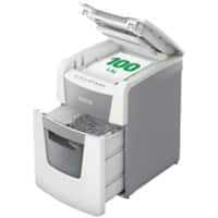 Leitz IQ Autofeed Small Office 100 Automatic Cross-Cut Shredder Security Level P-4 110 Sheets Automatic & 8 Sheets Manual White