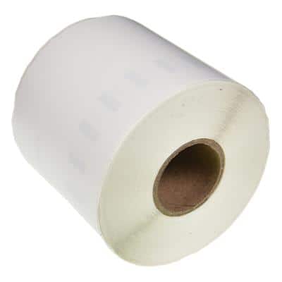 LW Label Roll Compatible DYMO 99018 5DY99019-WT Adhesive Black on White 65 mm 110 Labels