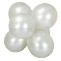 On the Wall Balloons Metallic Finish Silver 21152 Pack of 6