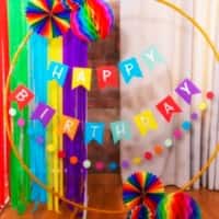On the Wall Garland Happy Birthday Multicolour 23188 Set of 14
