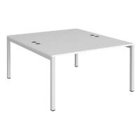 Dams International Connex Back to Back Desk White 1,400 x 1,600 x 725 mm