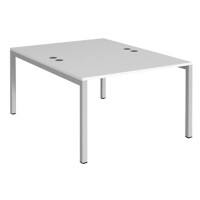 Dams International Connex Back to Back Desk Silver 1,200 x 1,600 x 725 mm