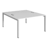 Dams International Connex Back to Back Desk Silver 1,400 x 1,600 x 725 mm