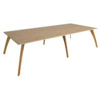 Dams International Enable Straight Desk Rectangular Oak 3,200 x 1,600 x 745 mm