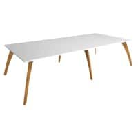 Dams International Enable Straight Desk Rectangular Beech 3,200 x 1,600 x 745 mm