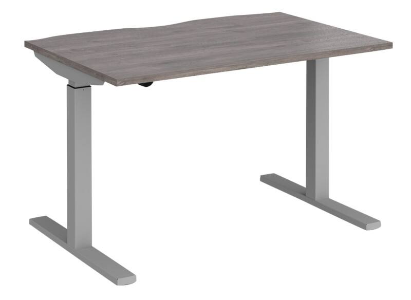 Dams International Elev8 Mono Height Adjustable Sit Stand Desk Rectangular Oak 1,200 (W) x 800 (D) x 1,200 (H) mm