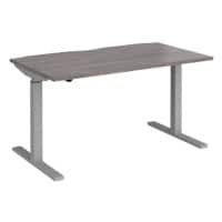 Dams International Elev8 Mono Height Adjustable Sit Stand Desk Rectangular Oak 1,400 (W) x 800 (D) x 1,200 (H) mm