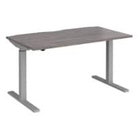 Dams International Elev8 Mono Height Adjustable Sit Stand Desk Rectangular Oak 1,400 x 800 x 1,200 mm