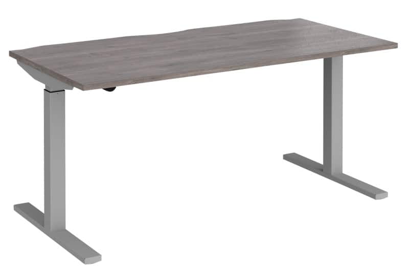 Dams International Elev8 Mono Height Adjustable Sit Stand Desk Rectangular Oak 1,600 (W) x 800 (D) x 1,200 (H) mm