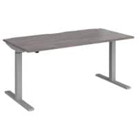 Dams International Elev8 Mono Height Adjustable Sit Stand Desk Rectangular Oak 1,600 (W) x 800 (D) x 1,200 (H) mm